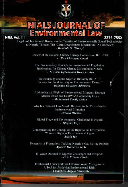 iNIALS Journal of Environmental Law Vol 3